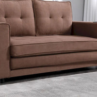 Canapé Futon Rembourré Oaks Aura avec Canapé-Lit Escamotable, Choix Multicolore, Causeuse Capitonnée Pliable avec Porte-Gobelet