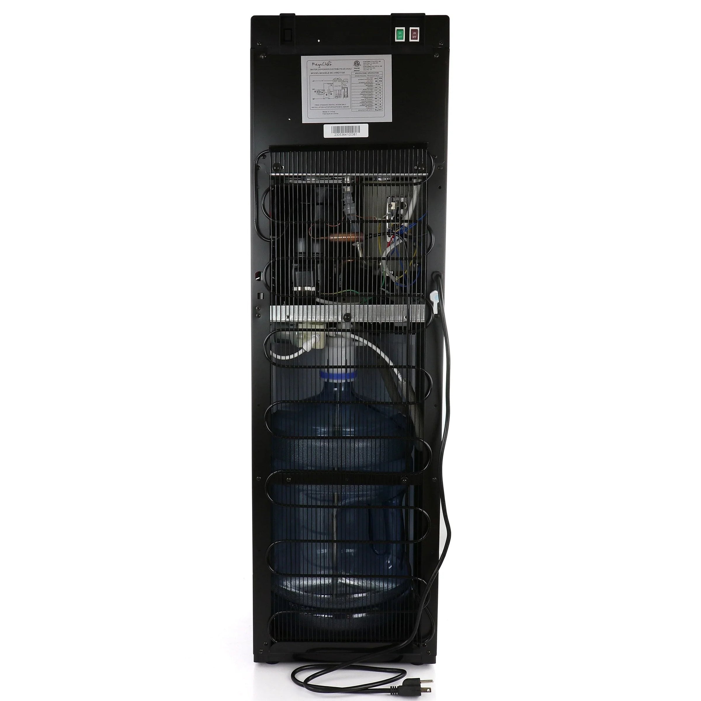 MegaChef Distributeur d'eau chaude et froide à chargement par le bas - 12x13.6x41