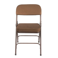 Chaise pliante de luxe matelassée en tissu de la collection Bernadine de Hampden Furnishings, lot de 2
