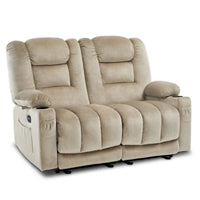 Causeuse Inclinable Électrique MCombo avec Chaleur et Massage, Tissu PR648