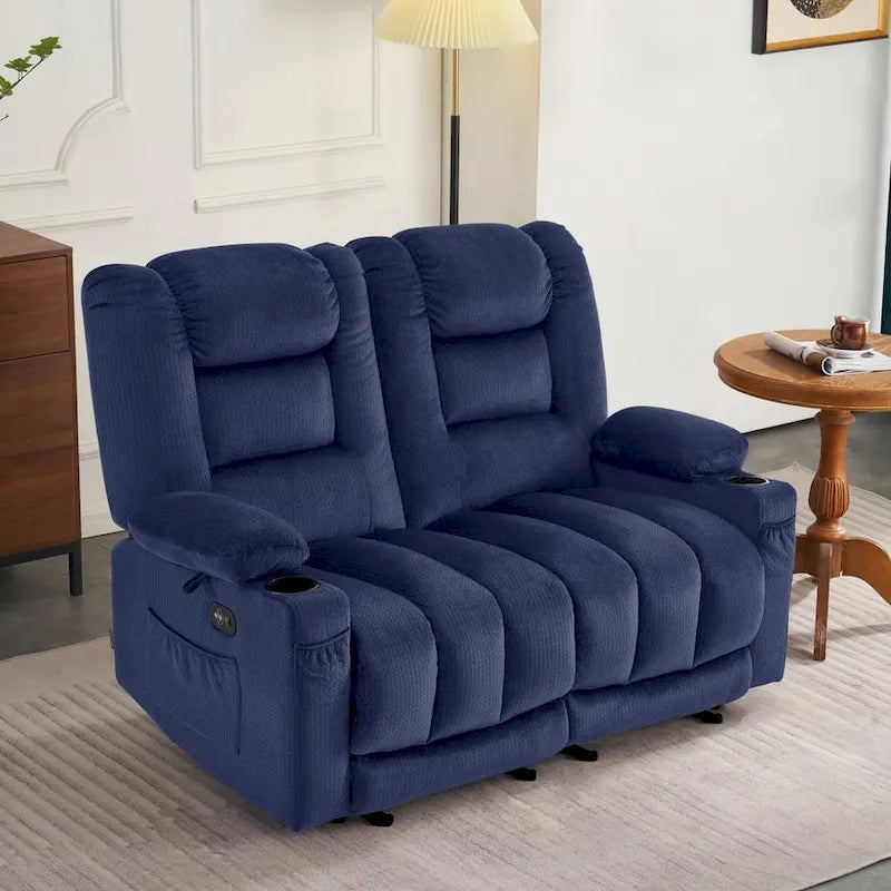 Causeuse Inclinable Électrique MCombo avec Chaleur et Massage, Tissu PR648