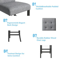 Ensemble de salle à manger hauteur comptoir 5 pièces, ensemble table à manger en bois avec table rectangulaire et 4 chaises rembourrées à dossier haut