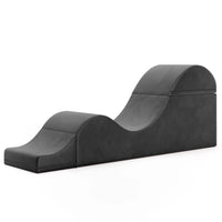 Avana Kami Méridienne convertible / yoga & massage - ottoman 2 en 1 avec fauteuil de yoga escamotable dissimulé, microvelours - N/A