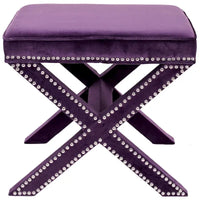 SAFAVIEH Shavonne Ottoman banc en X