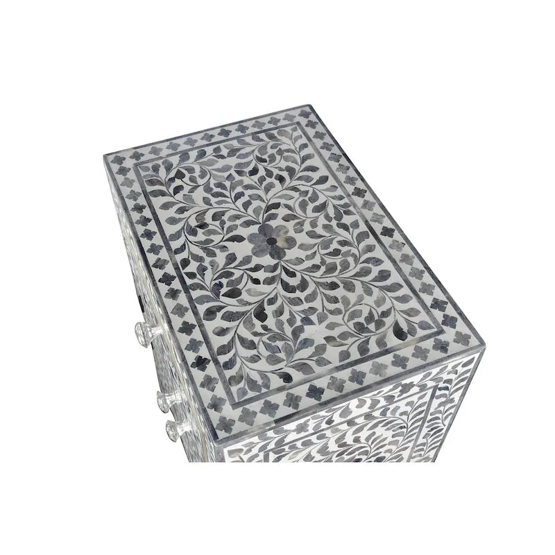 Steve Silver Firoz armoire d'appoint avec incrustation d'os