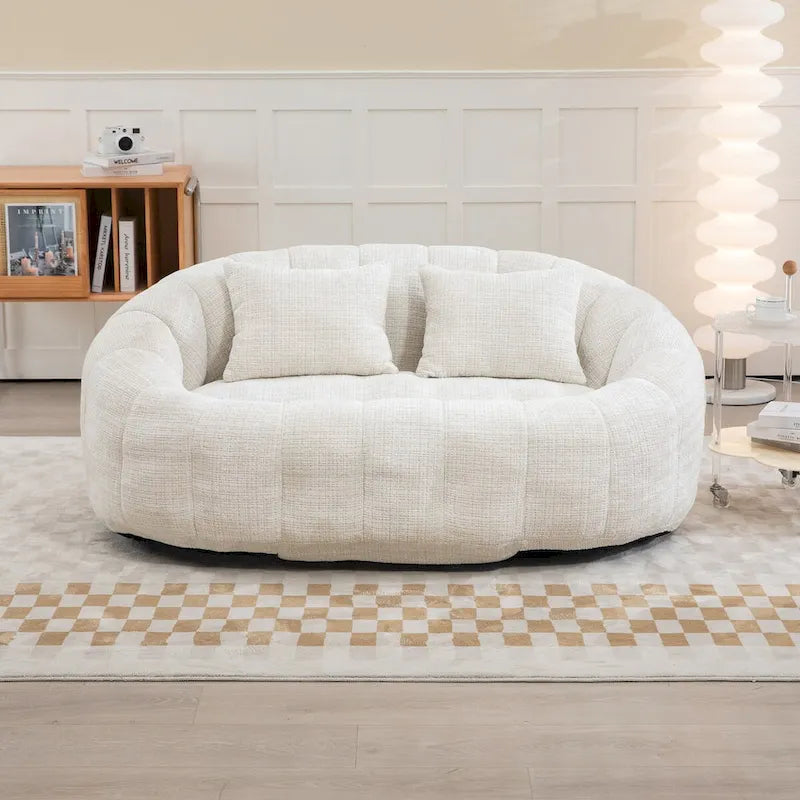 Pouf poire pour adultes - Canapé moelleux multicolore