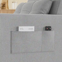 Fauteuil-lit escamotable 3 en 1, fauteuil convertible réglable pliable, canapé de détente capitonné