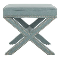 SAFAVIEH Shavonne Ottoman banc en X