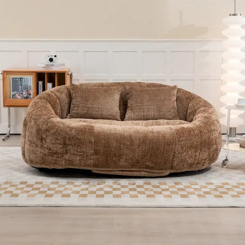 Pouf poire pour adultes - Canapé moelleux multicolore