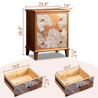 Commode coffre en bois massif
