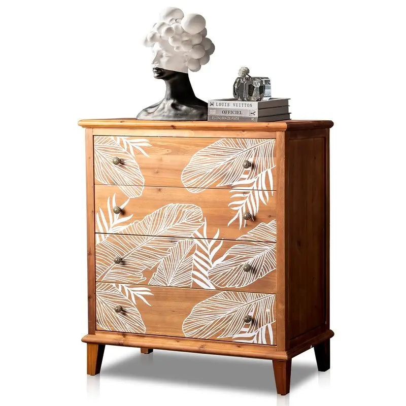 Commode coffre en bois massif