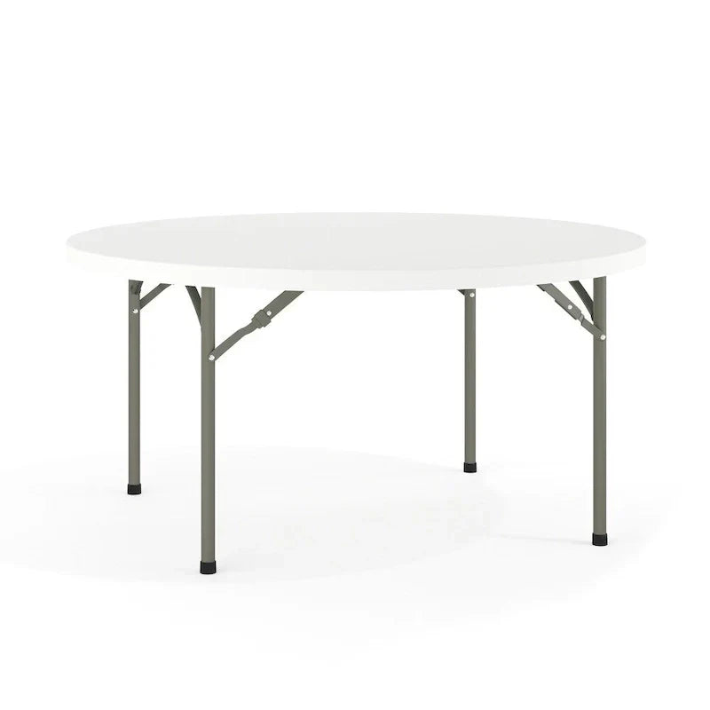 Table de réception pliante ronde en plastique de 1,5 m avec surface épaisse de 5 cm