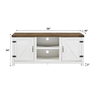 Meuble TV avec porte de grange Middlebrook Firebranch 58 pouces