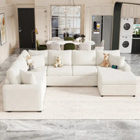 Canapé sectionnel en chenille avec canapé-lit escamotable, canapé-lit en forme de L avec ottoman de rangement, 3 coussins et prises de charge