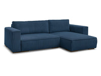 CHELSEA Canapé d'angle réversible Compressé - Bleu Foncé