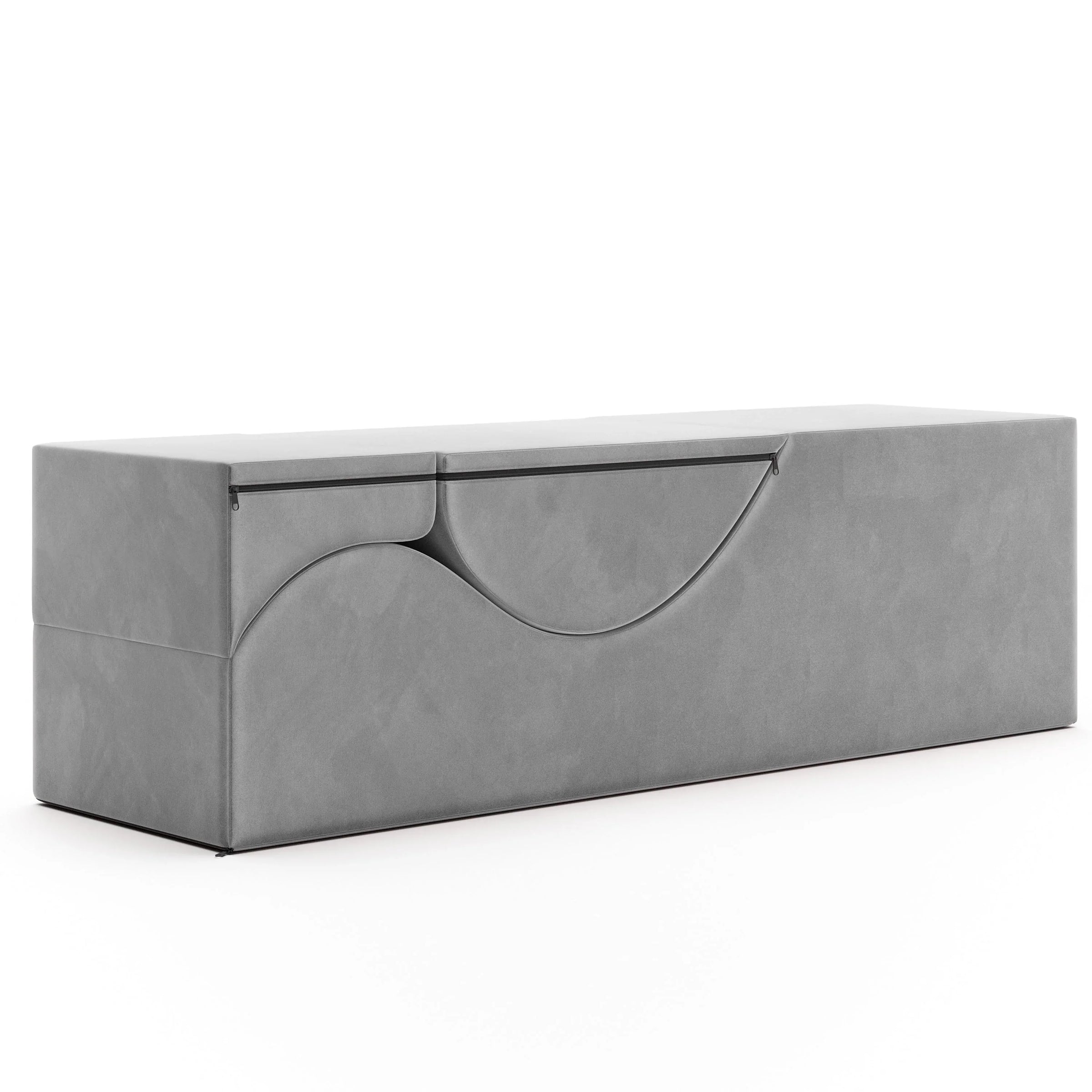 Avana Kami Méridienne convertible / yoga & massage - ottoman 2 en 1 avec fauteuil de yoga escamotable dissimulé, microvelours - N/A