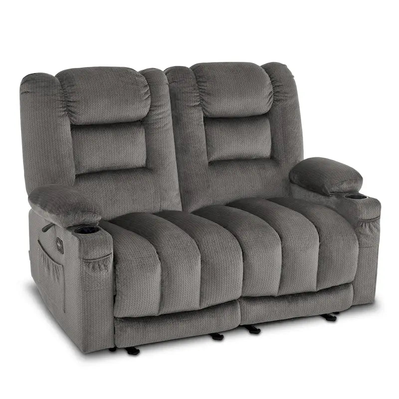 Causeuse Inclinable Électrique MCombo avec Chaleur et Massage, Tissu PR648