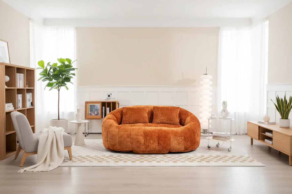 Pouf poire pour adultes - Canapé moelleux multicolore