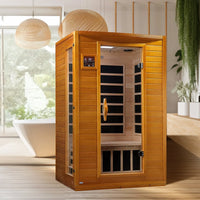 Dynamic Saunas Andora Sauna infrarouge lointain FAR à faible EMF 2 personnes, bois de pruche canadienne