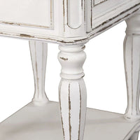 Table de chevet à pieds blancs antiques Magnolia Manor
