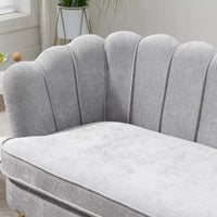 Causeuse rembourrée de style moderne du milieu du siècle, 59 W