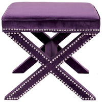 SAFAVIEH Shavonne Ottoman banc en X