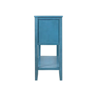 Buffet commode de style rétro en bois avec étagère inférieure, facile à assembler, pour salon, cuisine, entrée