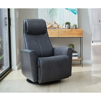 Fauteuil inclinable pivotant en cuir Fjords Urban