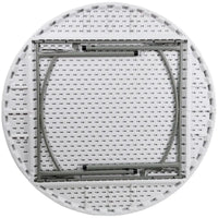 Table de réception pliante ronde en plastique de 1,5 m avec surface épaisse de 5 cm