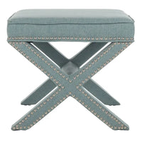 SAFAVIEH Shavonne Ottoman banc en X