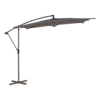 Parasol décentré carré MANOA Café